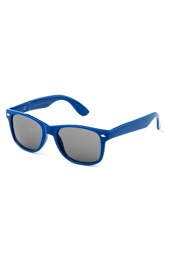 - "Blue" Kids Style Sunglasses with Comfortable Spring Temple UV Protection Girls Boys Toddlers Sunglasses ( 1-6 Years)