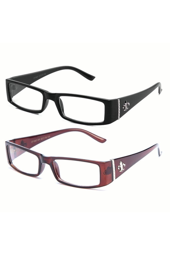 Newbee Fashion - Classic Squared Sleek Fashion Clear Glasses for Women