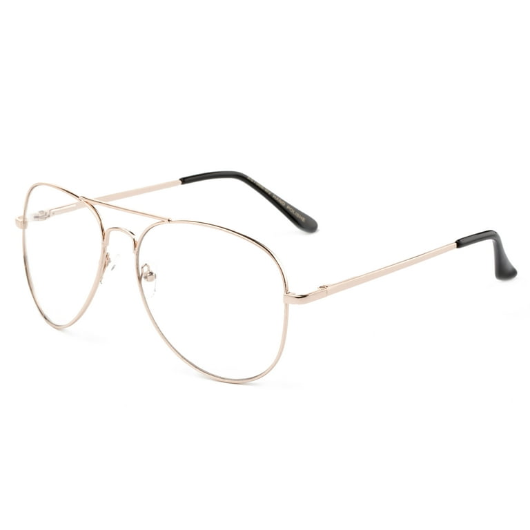 Vintage aviator glasses clear online