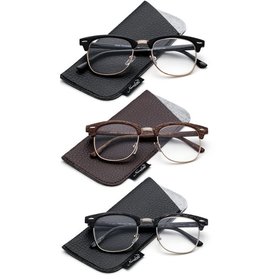 Newbee Fashion Clummaster Men's Half Frame Reading Glasses