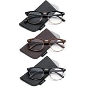 Newbee Fashion Clummaster Mens Half Frame Reading Glasses