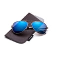 thumbnail image 1 of Newbee Fashion -Comfortble High Quality Durable Fashion Metal Aviator Sunglasses for Girls & Boys Polular Flash Mirror Lens UV Protection with Carrying Pouch (4-16 Years), 1 of 3