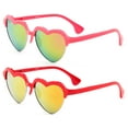 thumbnail image 1 of Newbee Fashion - "Hearty" Kyra Kids Heart Shaped Flash/Mirror Semi-Rimeless Glasses, 1 of 1