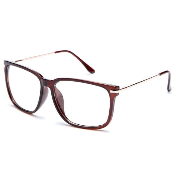 Newbee Fashion® - IG Unisex Oversized Metal Frame Clear Lens Sunglasses