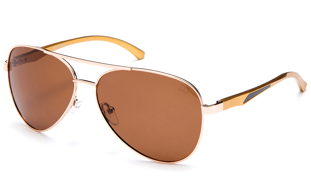 Newbee Fashion - IG511PR-AL Polarized Lens Men Metal Frame Aluminum Spring Temple Fashion Sunglasses