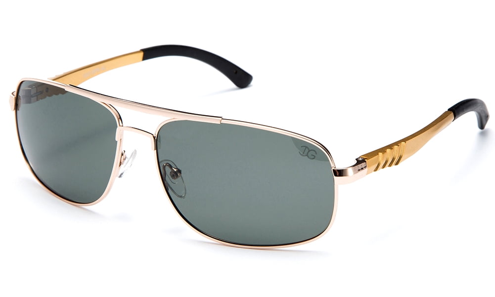 Newbee Fashion - IG513PR-AL Polarized Lens Men Metal Frame Aluminum Spring Temple Fashion Sunglasses