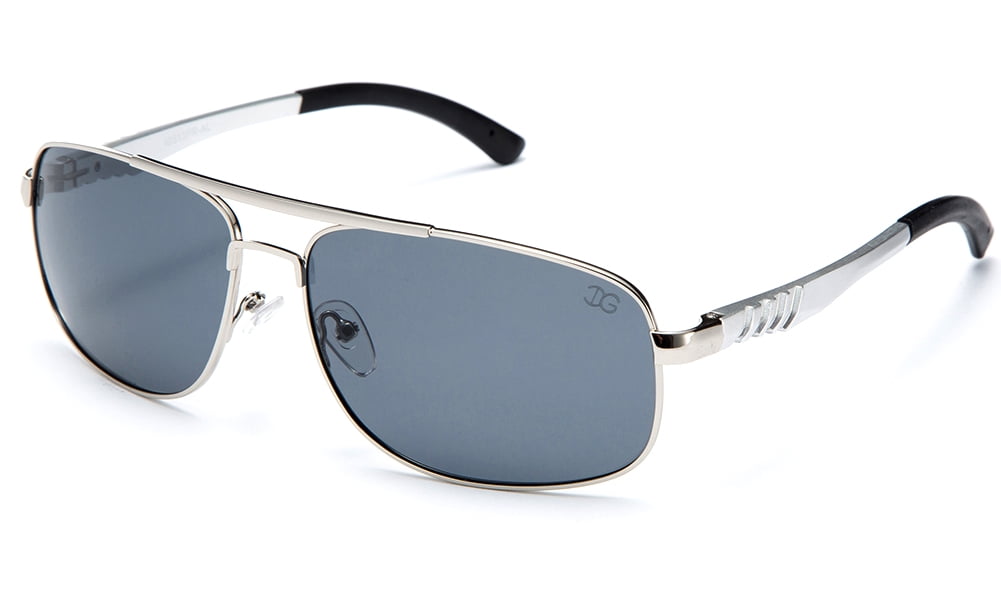 Newbee Fashion - IG513PR-AL Polarized Lens Men Metal Frame Aluminum Spring Temple Fashion Sunglasses