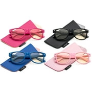 Newbee Fashion Kids Blue Light Block Glasses Gilrs Boys Toddles تحت 5 Years Small Frame-Computer and Gamer Eyewear Anti-Glare Protection Anti-Fatigue Anti UV Glasses for Smartphone Screens
