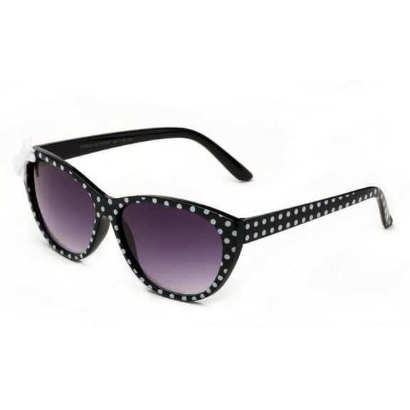 Newbee Fashion - Kids Girls Cute Bow Fashion Sunglasses One Piece Shield Lense (4-12 Years) UV Protection