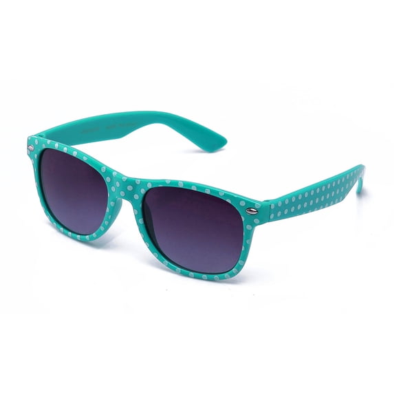 Newbee Fashion - Kyra Kids Vintage Plastic Polka Dot Bow Kids Fashion Sunglasses