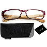 Newbee Fashion- Men Women Non Prescription Fashion Clear Lens Glasses Rectangular Frame