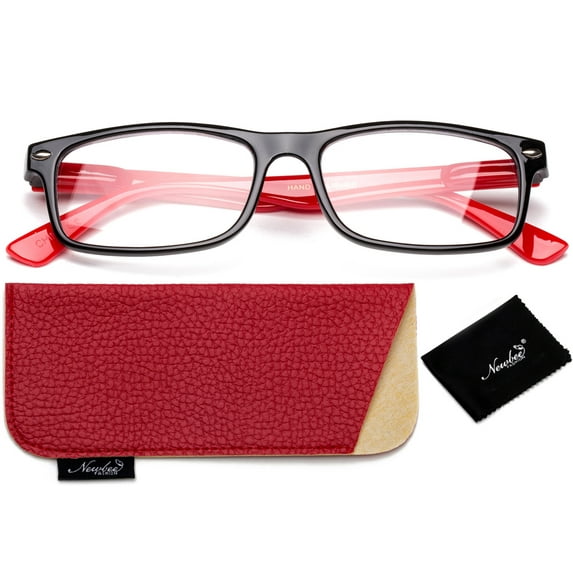 Newbee Fashion- Men Women Non Prescription Fashion Clear Lens Glasses Rectangular Frame