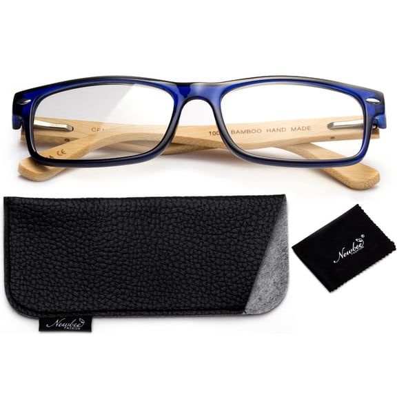 Newbee Fashion- Men Women Non Prescription Fashion Clear Lens Glasses Rectangular Frame