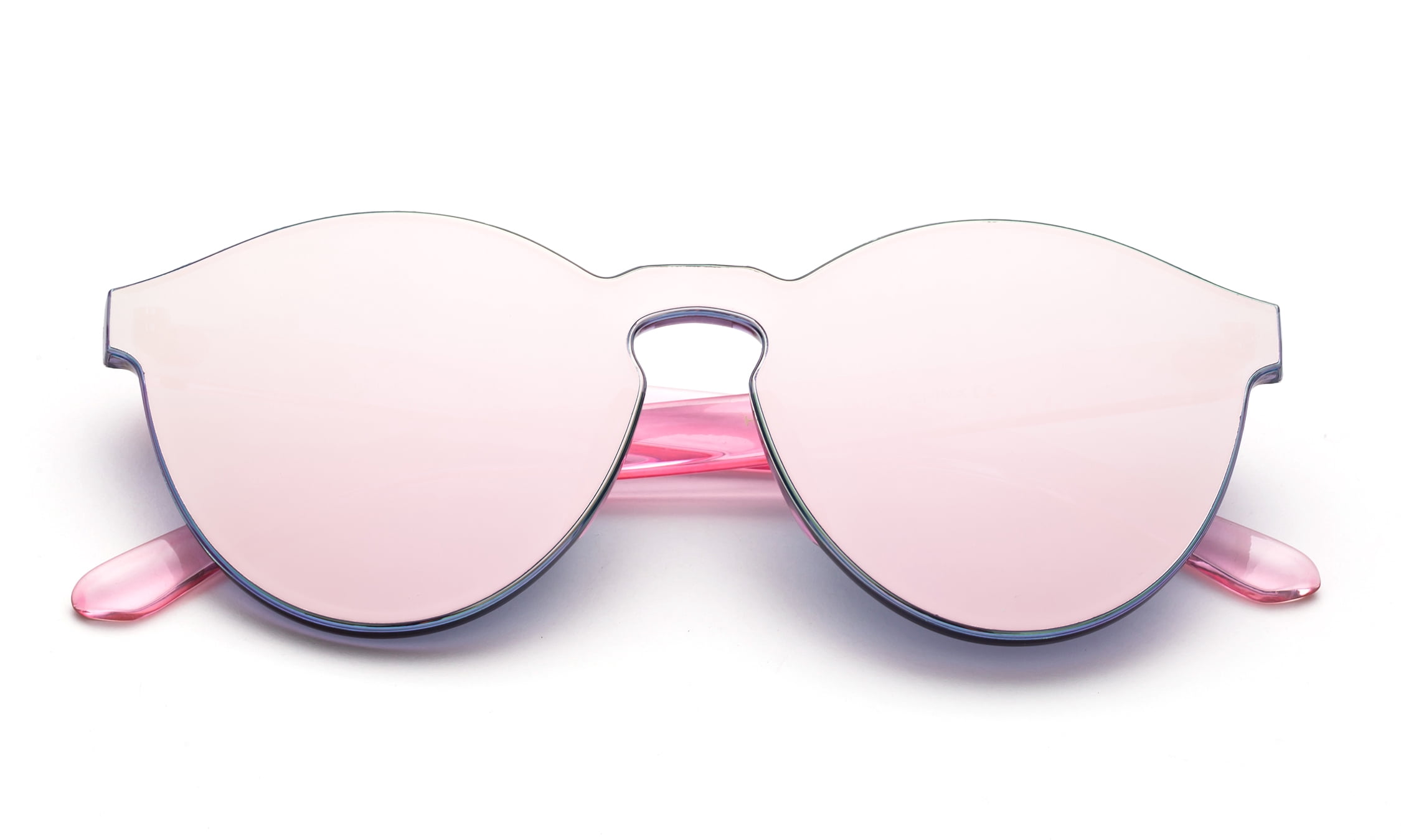 Pink Oversized One-piece Sunglasses Pink One-Piece Len Sunglasses – The Handshake main image 2