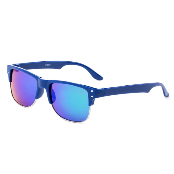 Newbee Fashion - "Reeves" Kyra Kids Fashion Mirrored Lenses Style Children Boys Sunglasses with UV Protection