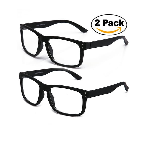 Newbee Fashion - Sporty Fashion Clear Lens Glasses Keyhole Large Squared Style Fashion Clear Frames