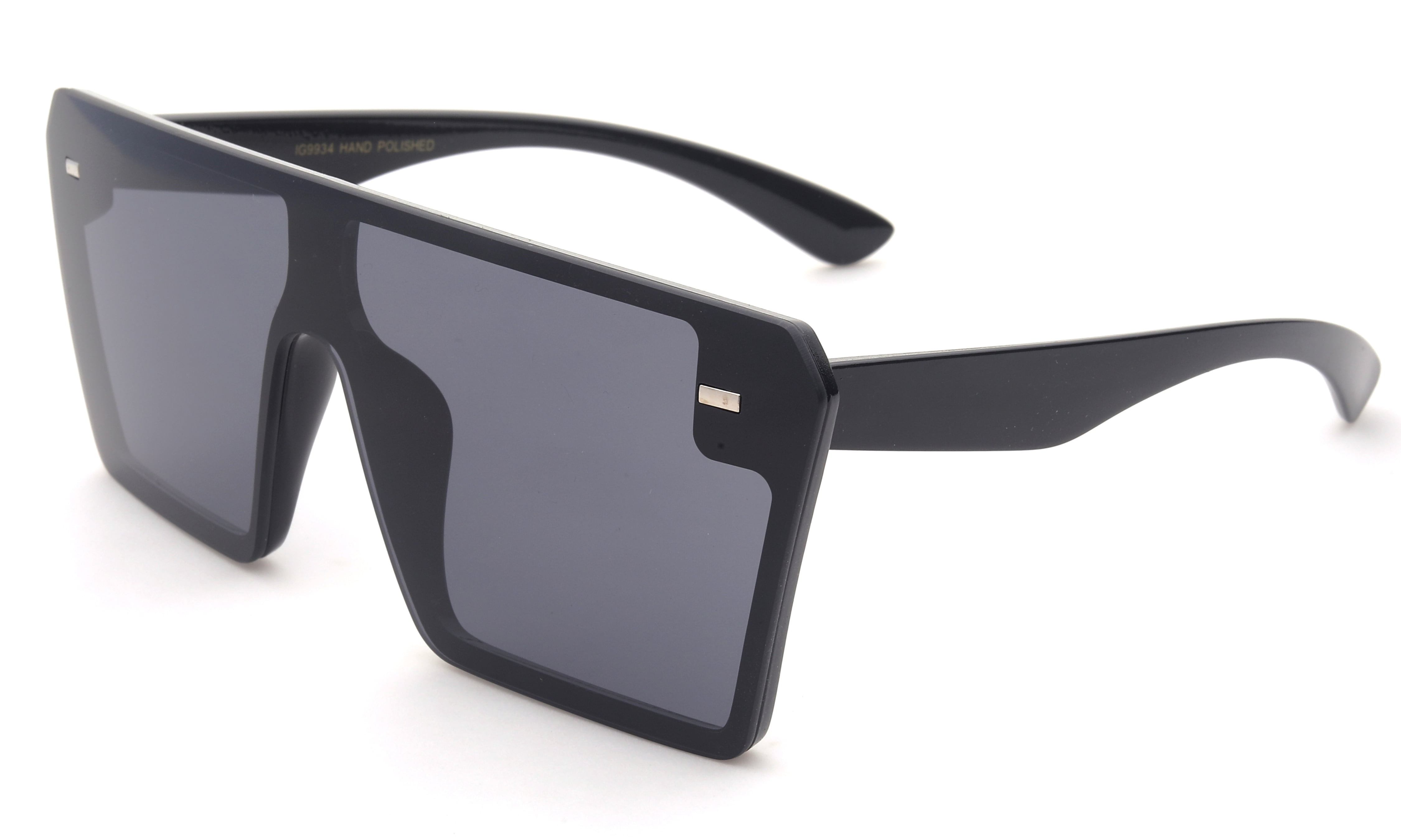 Oversized Square Sunglasses with UV400 Protection Composite Frame Women main image 4