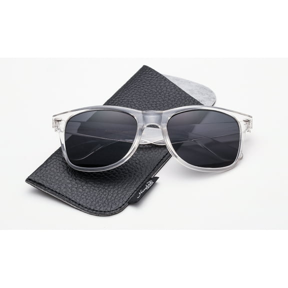 Newbee Fashion-Vintage Style Sunglasses with Pouch Men Women Classic 80's Retro Vintage Design UV Protection