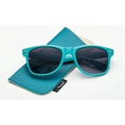 Newbee Fashion-Vintage Style Sunglasses with Pouch Men Women Classic 80s Retro Vintage Design UV Protection