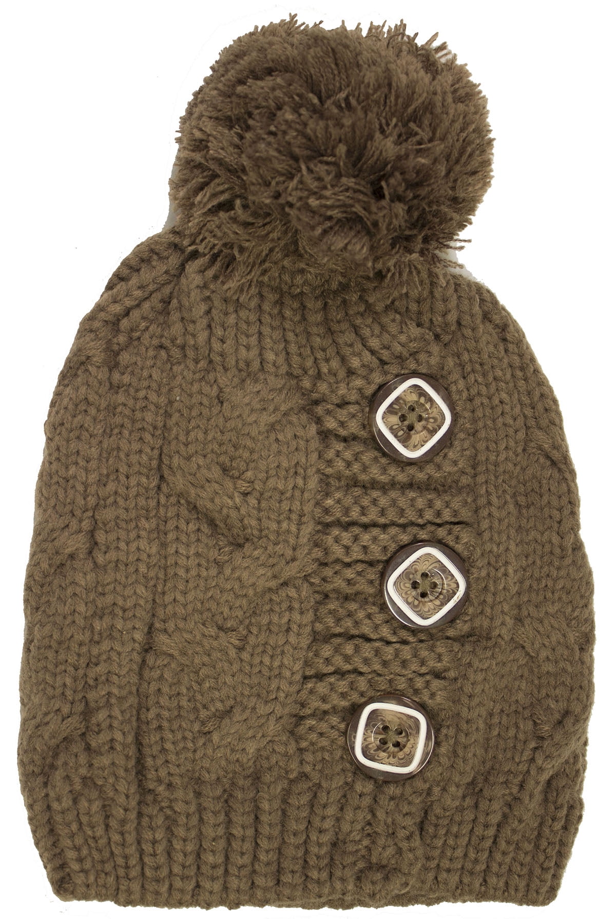 Newbee Fashion - Women Winter Faux Fur Pom Pom Beanie Hat  display picture 3
