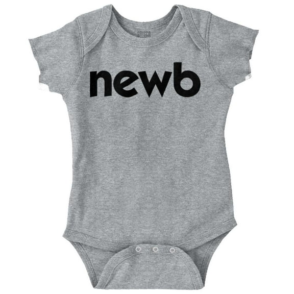 Newbie Slang Funny Cute New Babies Romper Boys or Girls Infant Baby Brisco Brands 12M