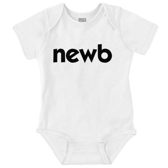 Newbie Slang Funny Cute New Babies Romper Boys or Girls Infant Baby Brisco Brands 24M
