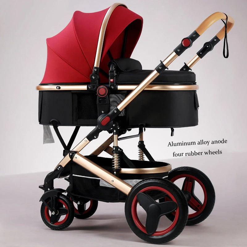Newborn 2 In 1 Baby Stroller,Luxury high landscape baby carriage