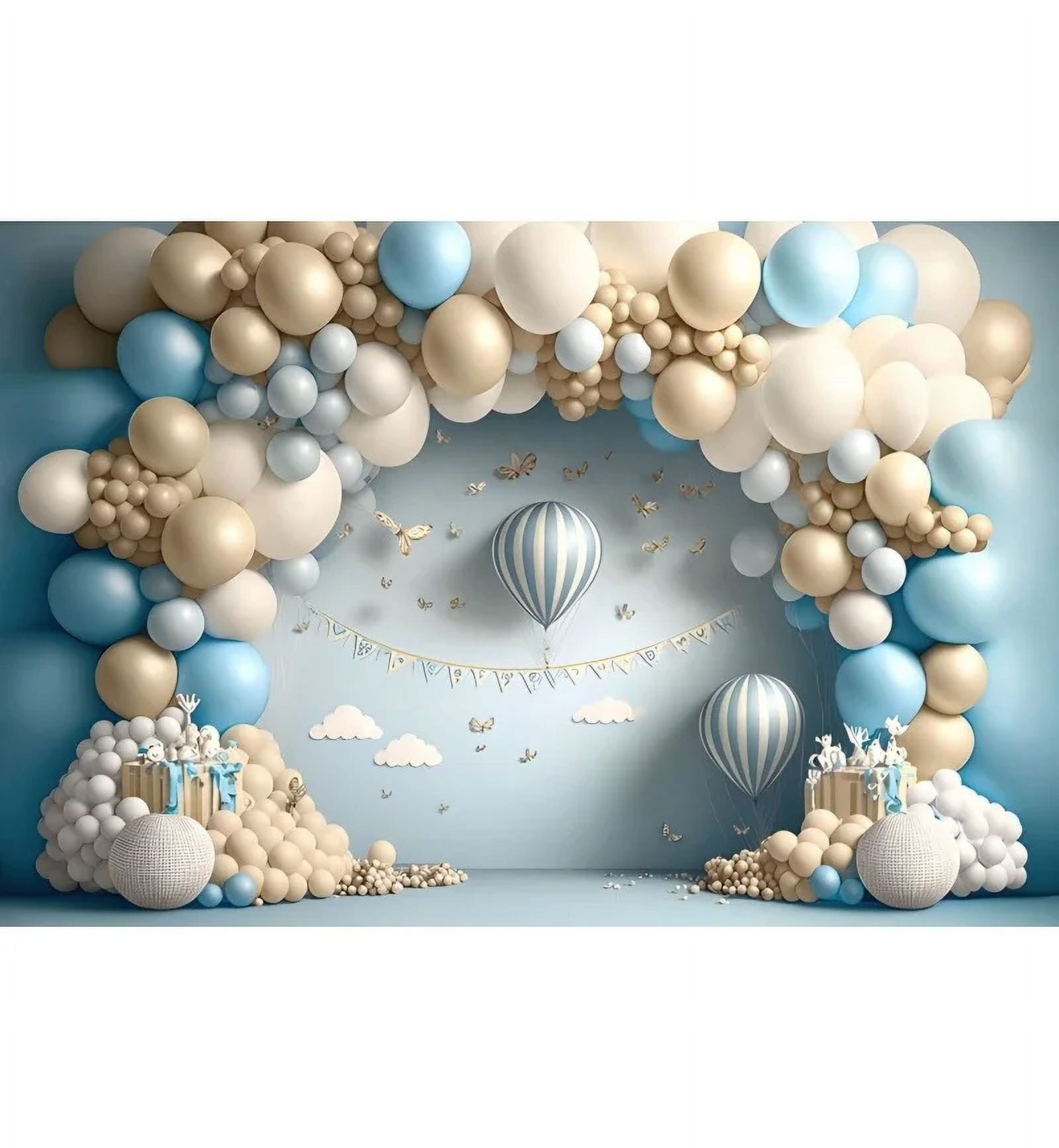 Golden Stars Clouds Shnng Lghts Vnyl Photography Backdrops Blue Sky - View #8