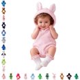thumbnail image 1 of Newborn Animal Halloween Costume Comfortable Bunny Hooded Jumpsuit Baby Fall Outfit, 1 of 9