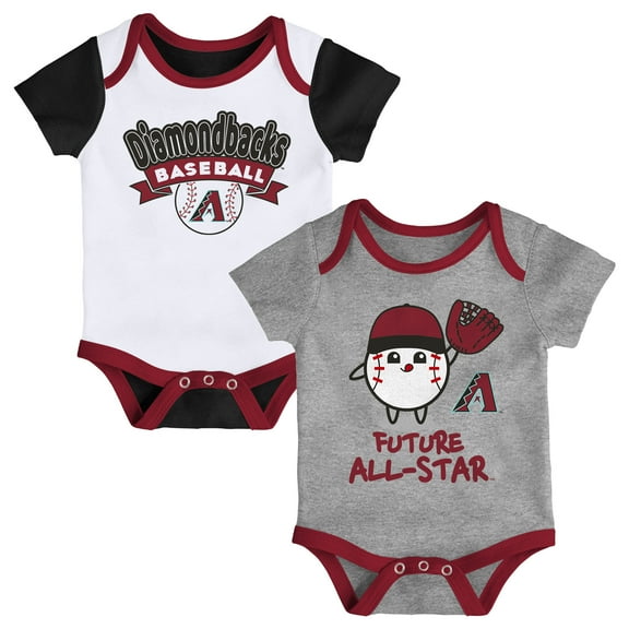 Newborn  Arizona Diamondbacks Triple Hit Two-Pack Bodysuit Set
