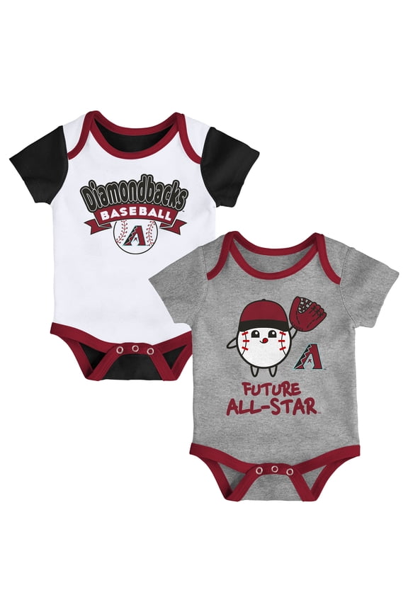 Newborn Arizona Diamondbacks Triple Hit Two-Pack Bodysuit Set