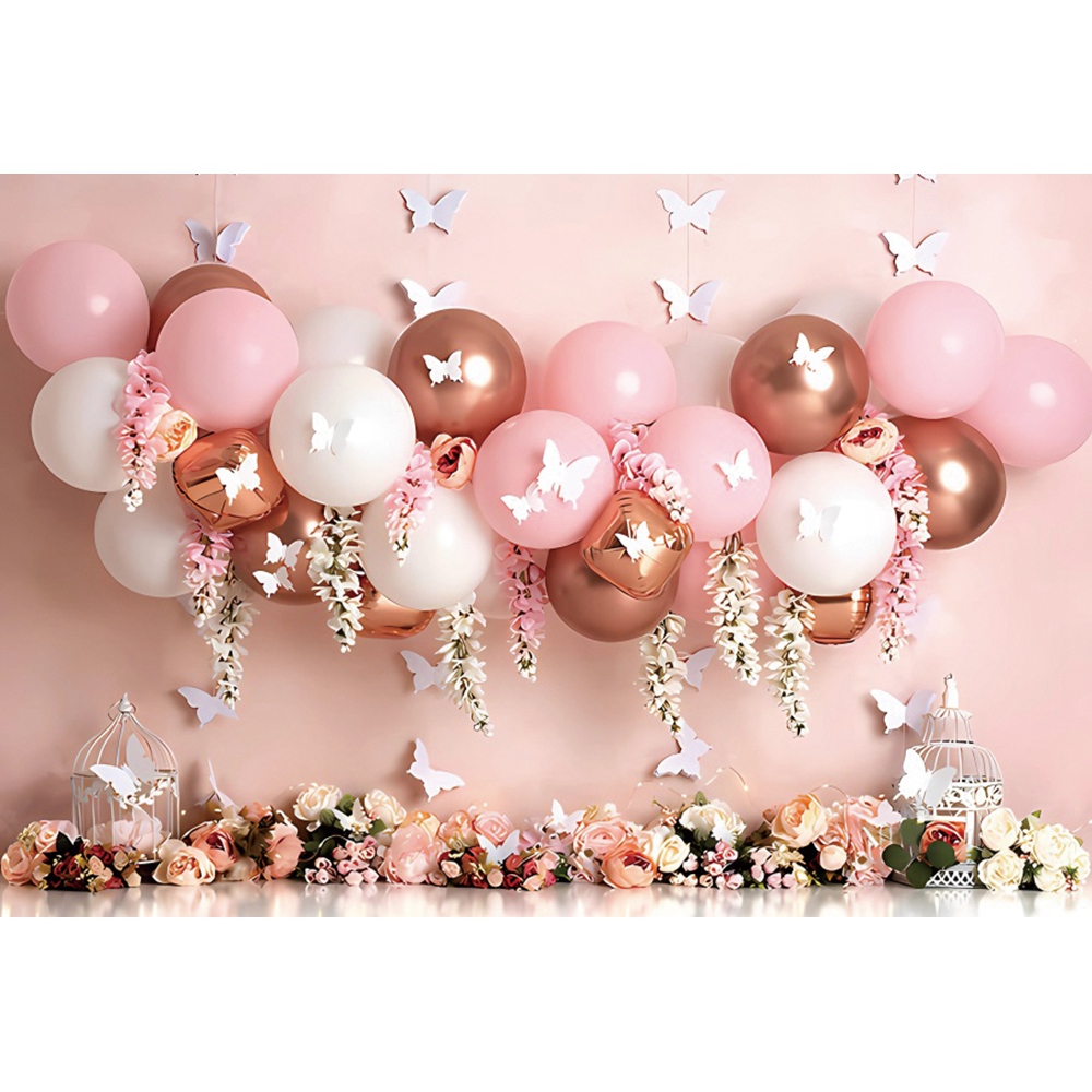 Newborn Baby 1st Birthday Party Photography Background Girls Cake Smash ...