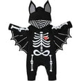 Newborn Baby Bat Costume My First Halloween Outfits Black Bat Onesie