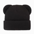 thumbnail image 1 of Newborn Baby Beanie Winter Knitted Hat Solid Cute Pom-Pom Cuffed Caps for 0-6 Months Baby Beanie Hat, 1 of 7