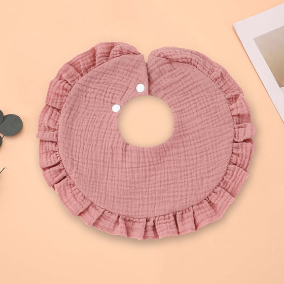 Newborn Baby Bib Bandana Drooling Teething Muslin Saliva Towel Adjustable Cotton Gauze Lace Toddlers Watermelon Red 0-2 Years