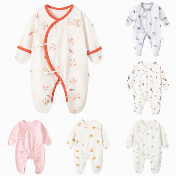 Newborn Baby Bodysuit for 3-6 Months Baby Boy Girl Long Sleeve Romper Infant Solid Bodysuit Jumpsuit Yellow