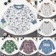 thumbnail image 1 of Newborn Baby Bodysuit for 3-6 Months Baby Boy Girl Romper Long Sleeve Bodysuit Baby Fall Winter Clothes Blue, 1 of 6