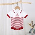 thumbnail image 1 of Newborn Baby Bodysuits Cotton Knitted Toddler Boys Girls Jumpsuit Outfit Short Sleeve Infant Children Clothing One Piece Overall, 1 of 5
