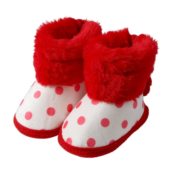 Newborn Baby Booties Winter Warm House Slippers Infant Girls Boys Cotton Knit Indoor Walking Shoes Boots