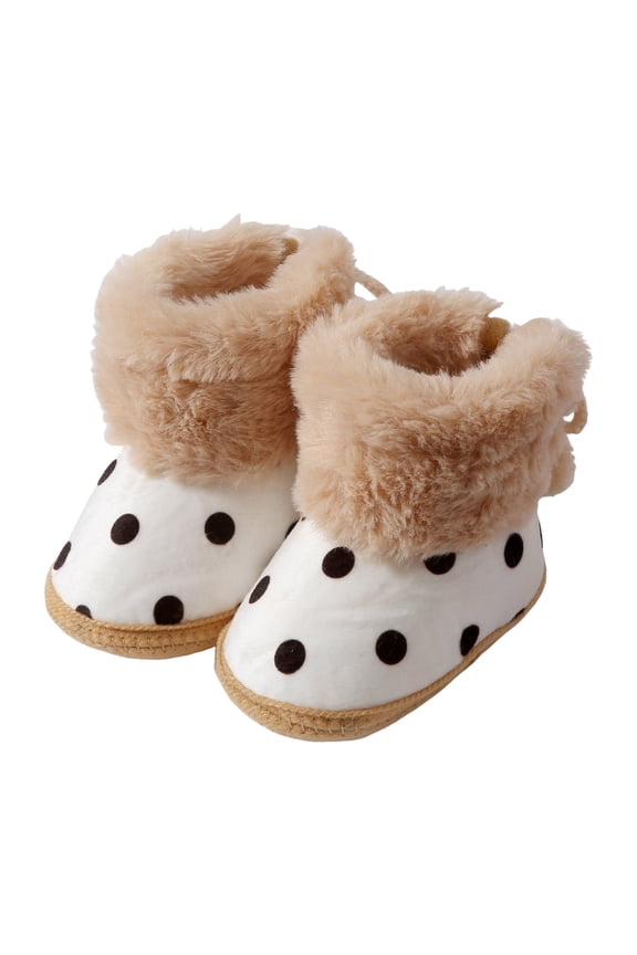 Newborn Baby Booties Winter Warm House Slippers Infant Girls Boys Cotton Knit Indoor Walking Shoes Boots