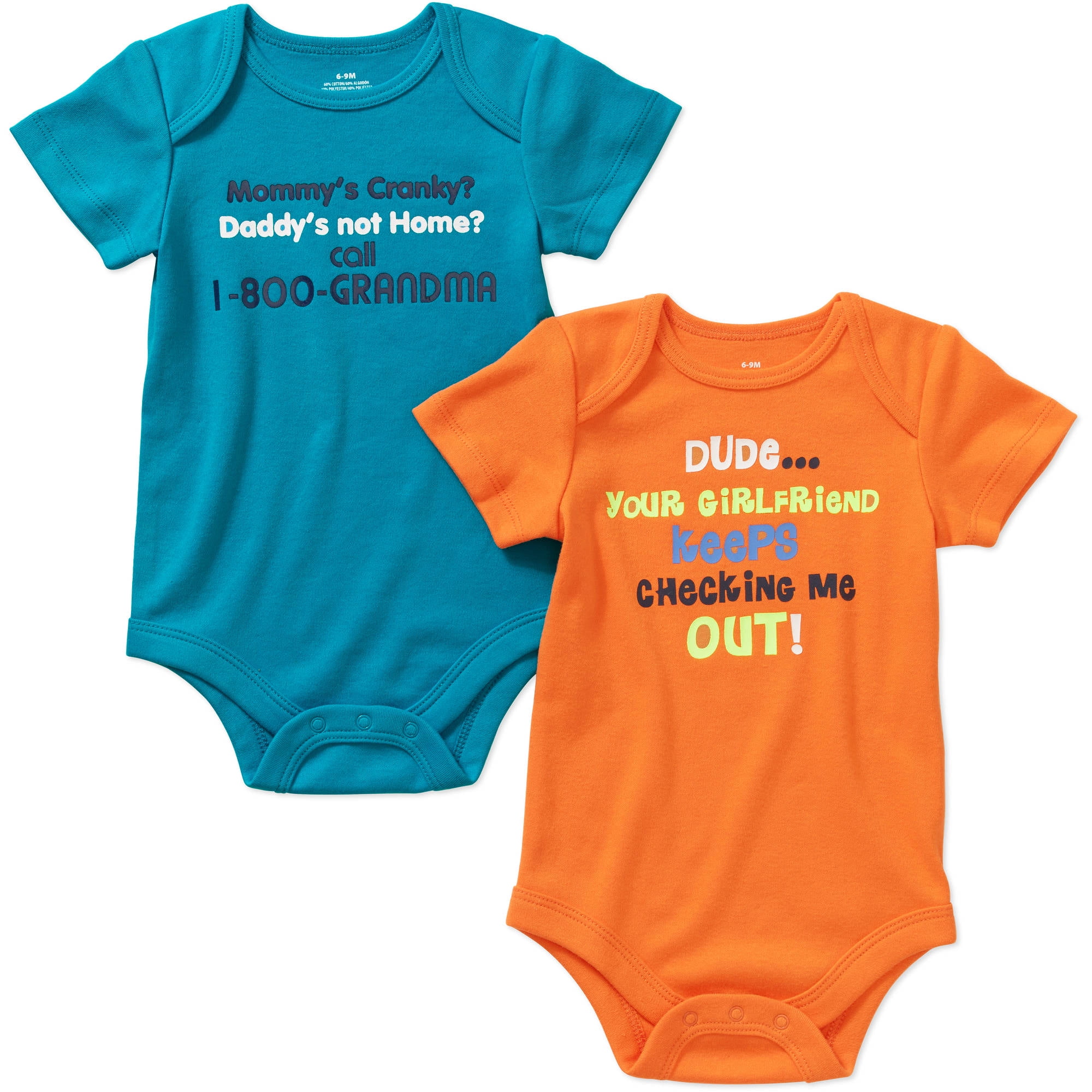 Newborn Baby Boy Attitude Bodysuits 2