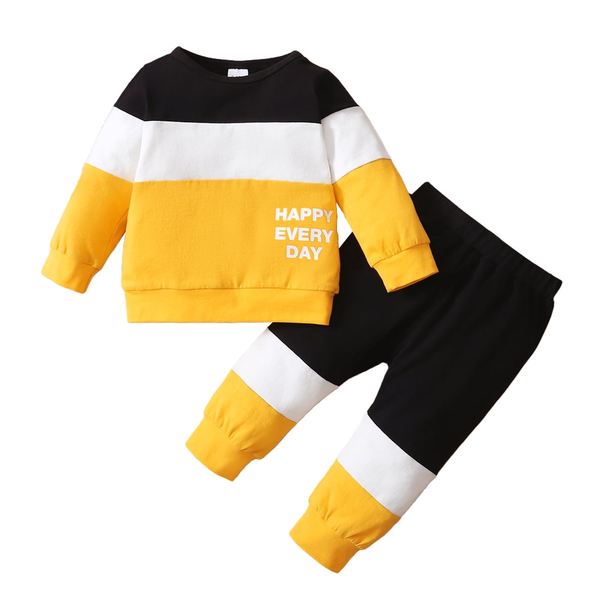 Newborn Baby Boy Clothes Baby Boy 2PCS Outfits Long Sleeve Round