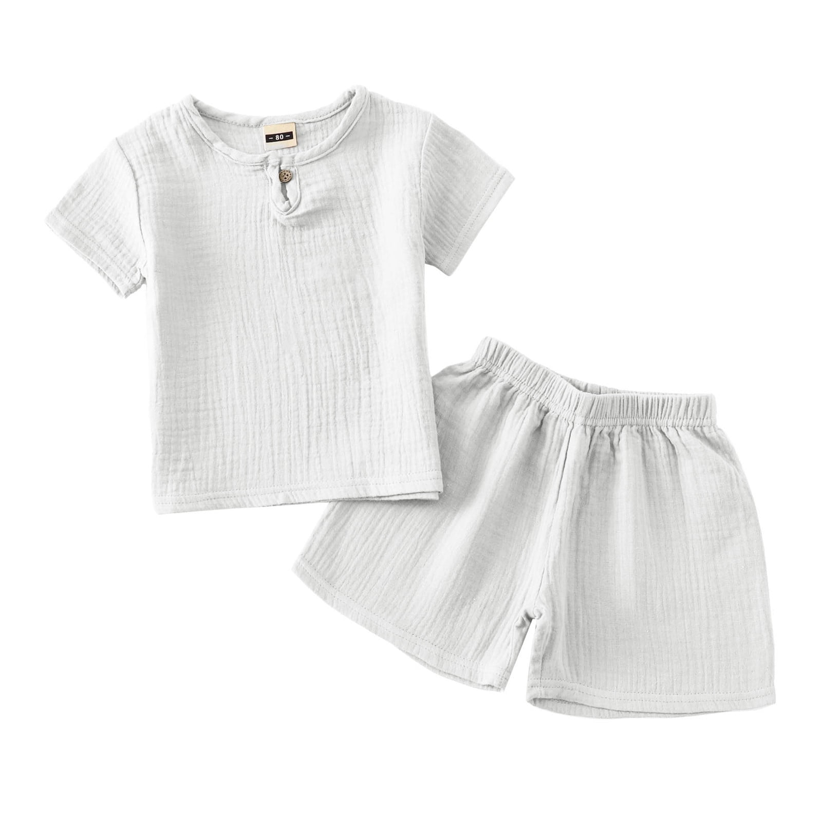Newborn Baby Boy Clothing Set Summer Short Sleeve Set For Baby Boys And