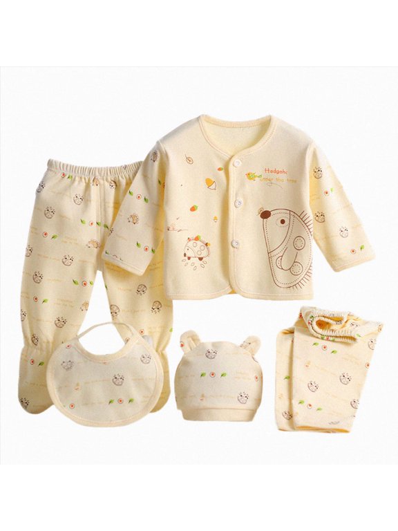 Newborn Baby Boy Clothing Sets Baby Boy Girl Layette Set Cotton Infant Unisex Clothes Accessories New born Clothing Sets Kaprioy Toddler Boy Outfits