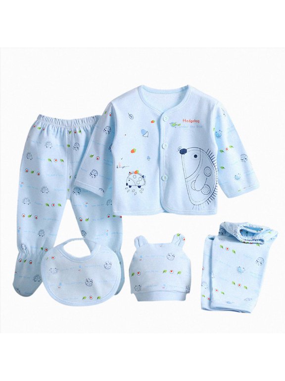 Newborn Baby Boy Clothing Sets Baby Boy Girl Layette Set Cotton Infant Unisex Clothes Accessories New born Clothing Sets Kaprioy Toddler Boy Outfits