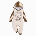 thumbnail image 1 of Newborn Baby Boy Fall Outfit Romper Long Sleeve Letter Embroidery Jumpsuit Bodysuit Pants Infant Clothes Set, 1 of 5