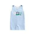 thumbnail image 1 of Newborn Baby Boy Girl 1st Birthday Golf Outfits Sleeveless Stripe Tank Romper Embroidery Jumpsuit Summer Clothes, 1 of 8