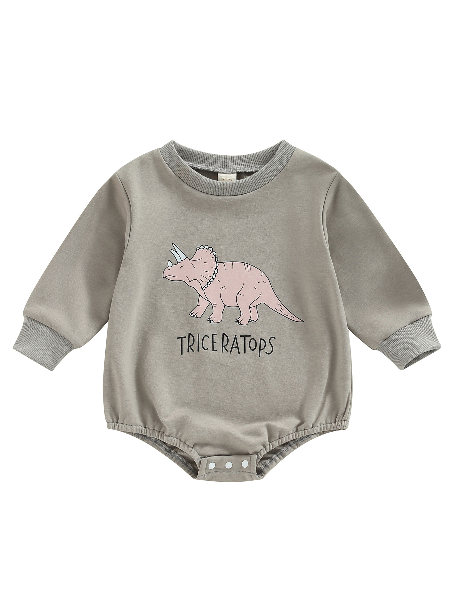 Newborn Baby Boy Girl Dinosaur Clothes Crewneck Oversized Sweatshirt