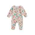 thumbnail image 1 of Newborn Baby Boy Girl Halloween Long Sleeve Jumpsuit Pumpkin Zipper Footie Romper Pjs Fall Winter Clothes Sleep and Play, 1 of 8