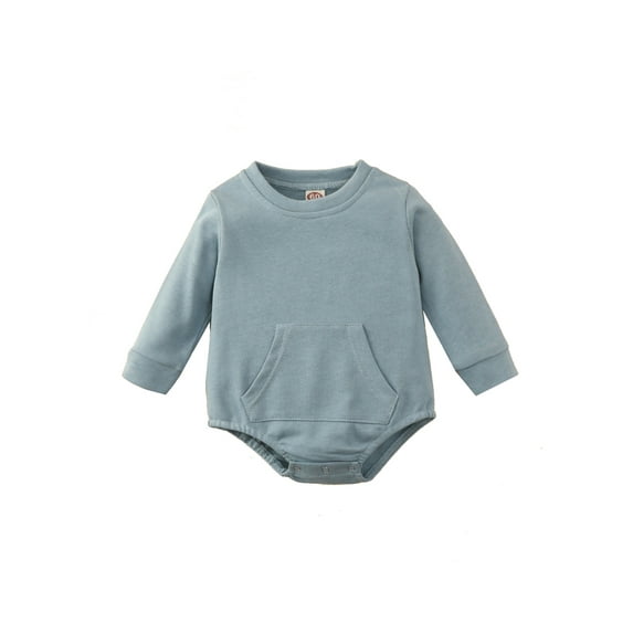 Newborn Baby Boy Girl Long Sleeve Romper Letter Oversized Sweatshirts Cute Bodysuits Unisex Fall Winter Clothes